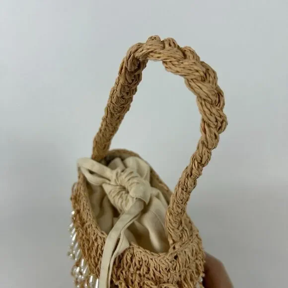 Mini Embellished Pearl Bucket Bag -‎ A New Day New With Tags NWT - Picture 4 of 9